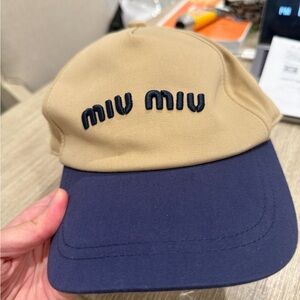 Navy and Tan Cap